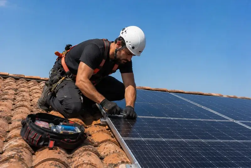Maintenance et monitoring de panneaux solaires à Saulzoir